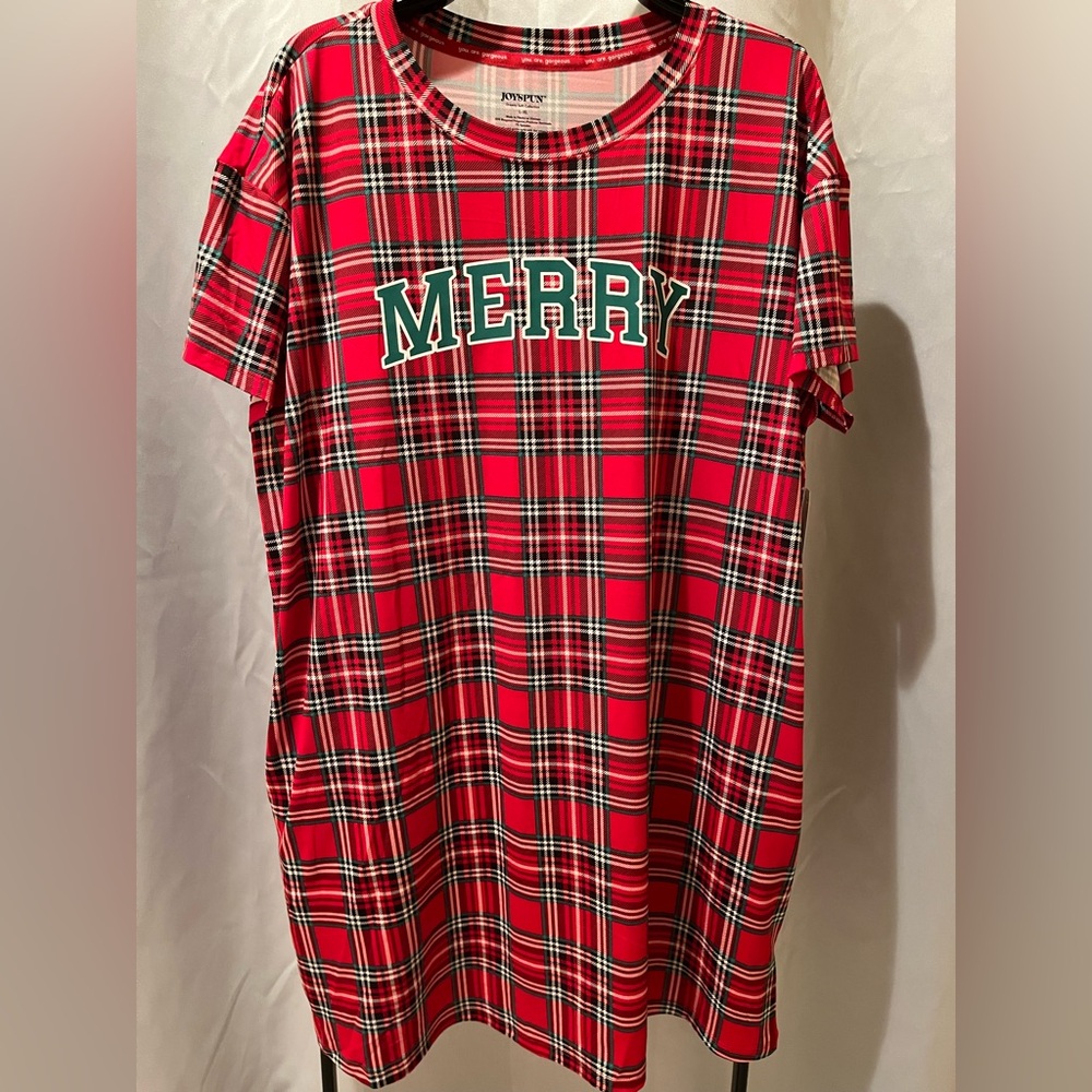 Joyspun “Merry” Plaid Sleepshirt